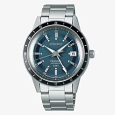 Seiko Mens Presage Petrol Blue Style 60s Road trip Watch SSK009J1