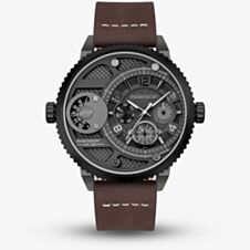 Police Mens Ray Brown Leather Strap Chronograph Watch PEWJF2195242