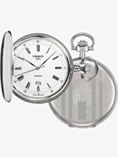 Tissot Mens Savonnette Silver Full Hunter Pocket Watch T836.553.13