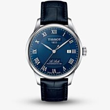 Tissot Mens Le Locle Blue Leather Strap Automatic Watch T006.407.16.043.00