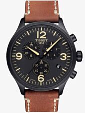Tissot Mens T-Sport Chrono XL Brown Leather Strap Watch T116.617.36.057.00