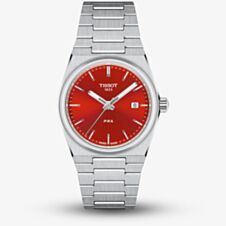 Tissot PRX Silver Tone Red Dial Watch T137.210.11.421.00