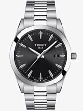 Tissot Mens Gentleman Black Dial Bracelet Watch T127.410.11.051.00