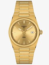 Tissot Mens PRX 35mm Gold Plated Watch T137.210.33.021.00