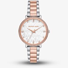 Michael Kors Ladies Pyper Two Tone Silver & Rose Gold Watch MK4920
