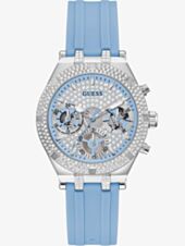 Guess  Heiress Blue Rubber Strap Watch GW0407L1