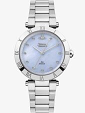 Vivienne Westwood Ladies Montagu Blue Mother Of Pearl Dial Bracelet Watch VV206BLSL