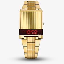 Bulova Mens Computron Gold Tone Digital Watch 97C110