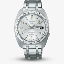 Seiko Mens Limited Edition Gene Kranz Recreation Silver Dial Watch SRPL91K1