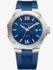 Baume & Mercier Mens Riviera Blue StrapWatch 10619