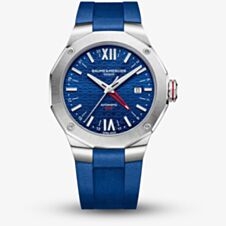 Baume & Mercier Riviera GMT Blue Rubber Strap Watch BM0A10659