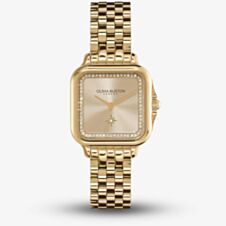 Olivia Burton Grosvenor Champagne Sunray Dial Watch 24000084