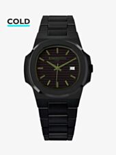 KAMAWATCH Vintage Force Black and Green Plastic Bracelet Watch KWP26