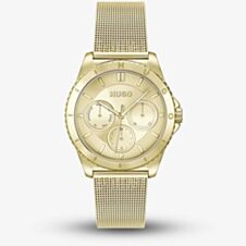 HUGO #Dance Multifunction Gold Mesh Watch 1540159