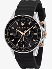 Maserati Mens Sfida Chronograph Black Rubber Strap Watch R8871640002