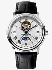 Frederique Constant Mens Heartbeat Moonphase White Dial Watch FC-335MC4P6