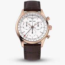 Frederique Constant Mens Classic Quartz Chronograph Triple Calendar Watch FC-296SW5B4