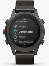  Garmin Mens  Marq Commander Titanium Black Fabric Strap Smartwatch 010-02006-10 