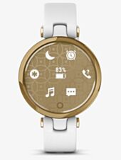 Garmin Ladies Lily Gold Plated White Smartwatch 010-02384-B3 