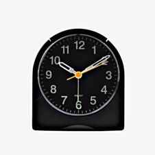 Hometime Black Round Alarm Clock 5384BK