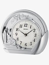 Seiko Clocks Silver Mantel Clock QXN232S