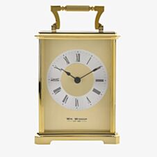 WM Widdop Two-Tone Gilt Dial Carriage Clock W4306