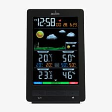 Acctim Ermir Grey Digital Barometer Clock 16177