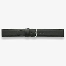 Darlena Arundel Black Leather Silver Buckle Watch Strap 0901