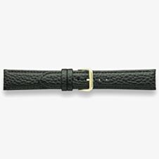 Darlena Harrow Black Leather Gold Buckle Watch Strap 1003
