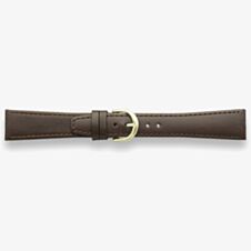 Darlena Windsor XL Brown Leather Gold Buckle Watch Strap 1201XL