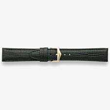 Darlena Huntingdon Black Leather Gold Buckle Watch Strap 1205
