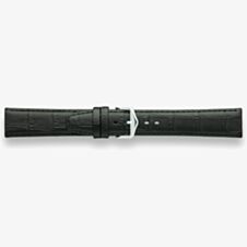 Darlena Lulworth Black Leather Silver Buckle Watch Strap 1209