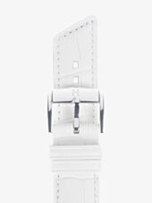 HIRSCH Princess Medium White Leather Watch Strap 02628101-2