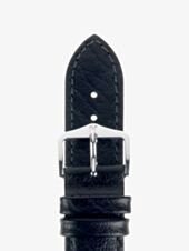 HIRSCH Highland Medium Black Leather Watch Strap 04302150-2