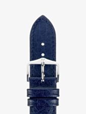 HIRSCH Highland Medium Blue Leather Watch Strap 04302180-2