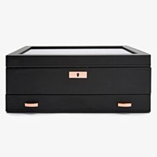 WOLF Axis Copper 10 Piece Watch Box With Drawer 488216