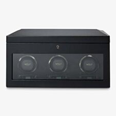 WOLF British Racing Black Triple Watch Winder 792302