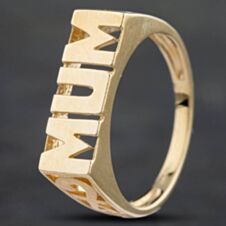 Pre-Owned 9ct Yellow Gold Mum Signet Ring 390200R