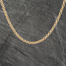 Pre-Owned 9ct Yellow Gold 15 Inch Rope Chain 41021430