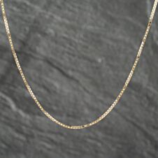 Pre-Owned 9ct Yellow Gold 18 Inch Box Chain 41021486
