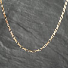 Pre-Owned 9ct Yellow Gold 18 Inch Paper Link Chain 41161957