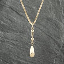 Pre-Owned 9ct Yellow Gold Ball Dropper 17 Inch Rope Chain 41161990