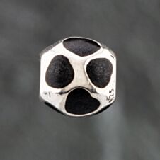 Pre-Owned Pandora Silver Mother Of Pearl Heart Bead Charm 41221073