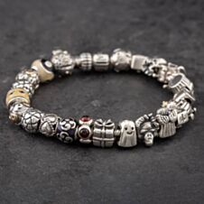 Pre-Owned Pandora Silver Full 21cm Charm Bracelet 41221252