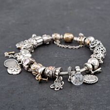Pre-Owned Pandora Silver Pandora Full 8 Inch Charm Bracelet 41221372