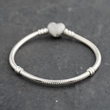 Pre-Owned Pandora Silver Pandora Bracelet 7.5 Inch Snake Chain Bracelet 41221382