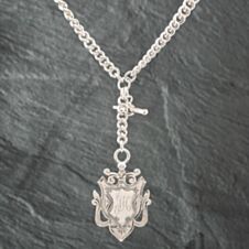 Pre-Owned Vintage Silver Medal Albert 15 Inch T-Bar Curb Chain 41251204