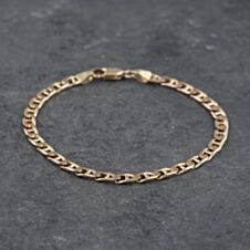 Pre-Owned 9ct Yellow Gold 7.5 Inch Anchor Chain Bracelet 41281547