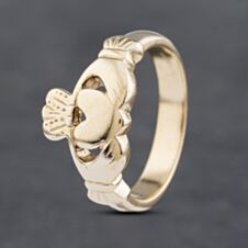 Pre-Owned 9ct Yellow Gold Claddagh Ring 41341864