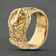 Pre-Owned 18ct Yellow Gold Buckle Ring 41341998